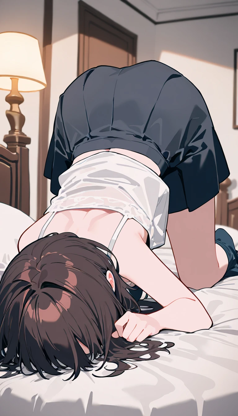 masterpiece,hentai,32k,Super detailed,Ultra-detailed, Toddler clothes, Crying face, Short brown hair, Lying on my back, A small-faced toddler being forced into vaginal sex by a man, NSFW
