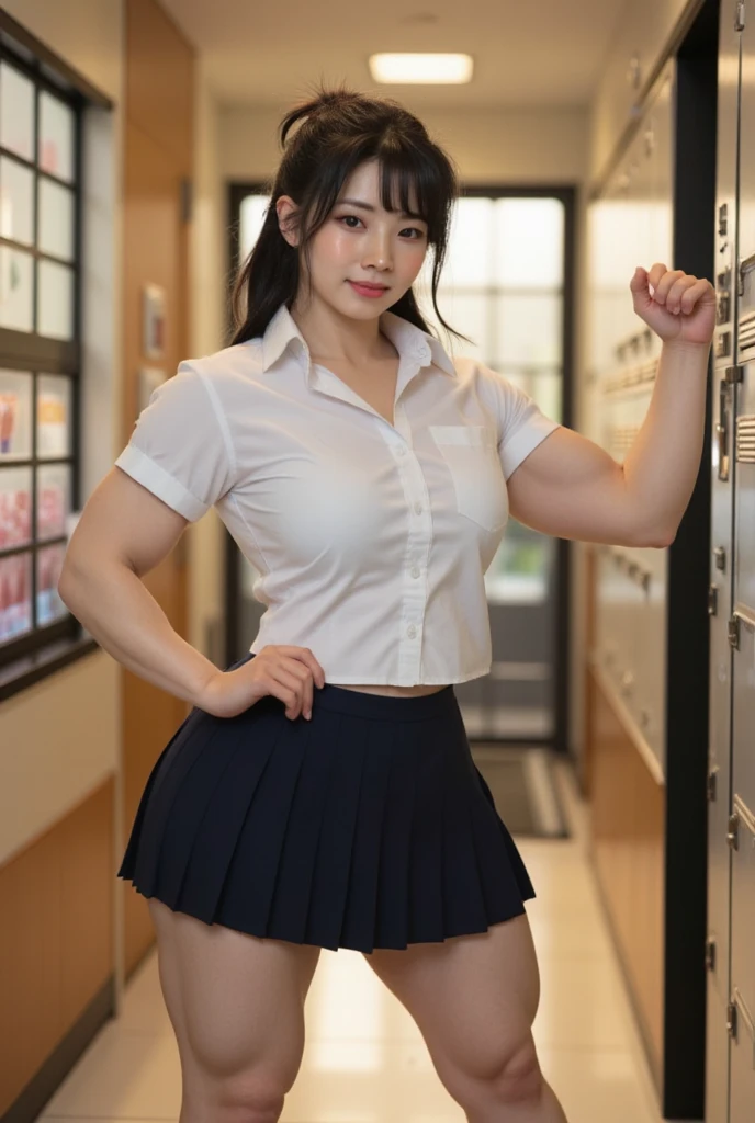(Mature southkorean!woman & little gradeschooler african!boy), BREAK, Teacher girl, mouth open, 42yo sensual southkorean l!milf teaching in secluded poor african (gradeschool shack) deep by the Kenya forest. dark hair with bangs, lipgloss, natural make-up, simple necklace, the girl wearing sleeveless short with vest and pencil skirt, her arms behind head, fleshy milf's arms, gradeschooler homeroom teacher, standing confidently, cupboard, dirty minimalist gradeschool with 1 african!boy gradeschooler student, chatting with 1 tiny african!boy, tiny gradeschooler african!boy wearing dirty school uniform, masterpiece, best quality, best result, mature female, BREAK, scenario: the gradeschooler hitting her off, the school is really minimalist and deep in the mountain, school for the poor, BREAK, (FOCUS: MATURE FEMALE SOUTH KOREAN & TINY LITTLE AFRICAN BOY), the boy mus be african!fat_boy,