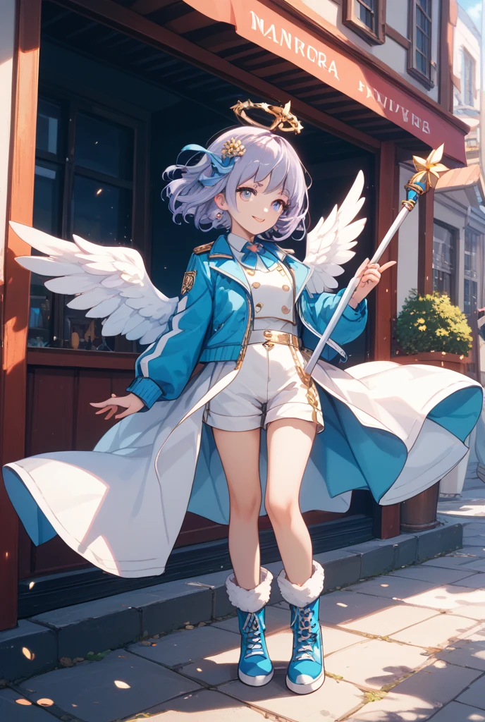 28 year old female。beautiful、City of night、Looking up at the stars in the sky、Serious face、Composition from below、Tons of stars、Place your hand on your chest、Fluttering skirt、Plain white small panties are slightly visible