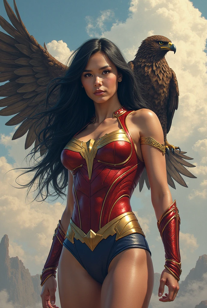 A cute female sorcerer, beautiful detailed eyes, beautiful detailed lips, extremely detailed eyes and face, longeyelashes,sexy airy silken robe with bright symbols, riding on the back of a fierce griffin (very large, forelegs of an eagle, head and mane of an eagle, eagle wings at shoulders, body of a lion), tossing lightning as the griffin flies low over the battlefield, best quality,4k,8k,highres,masterpiece:1.2,ultra-detailed,realistic,photorealistic,photo-realistic:1.37,HDR,UHD,studio lighting,ultra-fine painting,sharp focus,physically-based rendering,extreme detail description,professional,vivid colors,bokeh,fantasy,magic,atmospheric,dramatic lighting
