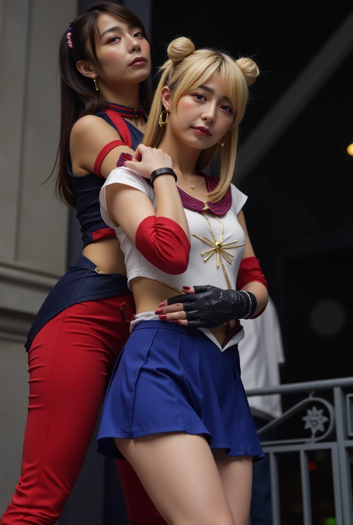 (Best quality, 8k, 32k, Masterpiece, UHD:1.2) "Imagine the stunning and ethereal Crystal Palace from the world of Sailor Moon. Describe an awe-inspiring palace made entirely of crystal, towering majestically in the center of Crystal Tokyo. The palace glows with a radiant, otherworldly light, reflecting and refracting the colors of the rainbow through its transparent walls and spires.
The architecture is a blend of futuristic design and regal elegance, with tall, slender towers that reach towards the sky and intricate detailing that glistens like diamonds. The main hall of the palace is a vast, open space with high ceilings and grand chandeliers made of crystal that cast shimmering light across the room. The floors are smooth and mirror-like, creating a sense of endless space and light.
Surrounding the palace are lush gardens filled with vibrant, otherworldly flora that bloom in the presence of the palace's magic. Fountains of crystal-clear water create soothing sounds, and pathways made of crystalline stones lead visitors through the gardens to the palace entrance.
Inside the palace, rooms are adorned with delicate crystal furnishings and soft, glowing light that creates a serene and peaceful atmosphere. The throne room, where Neo-Queen Serenity and King Endymion preside, is the heart of the palace, featuring a grand throne made of the purest crystal and surrounded by shimmering curtains and elegant décor.
Describe the daily life within the Crystal Palace, the activities of its royal inhabitants, and the interactions between the Sailor Guardians as they protect and govern Crystal Tokyo. Highlight the sense of peace, beauty, and magic that permeates the palace, making it a symbol of hope and prosperity in the Sailor Moon universe."