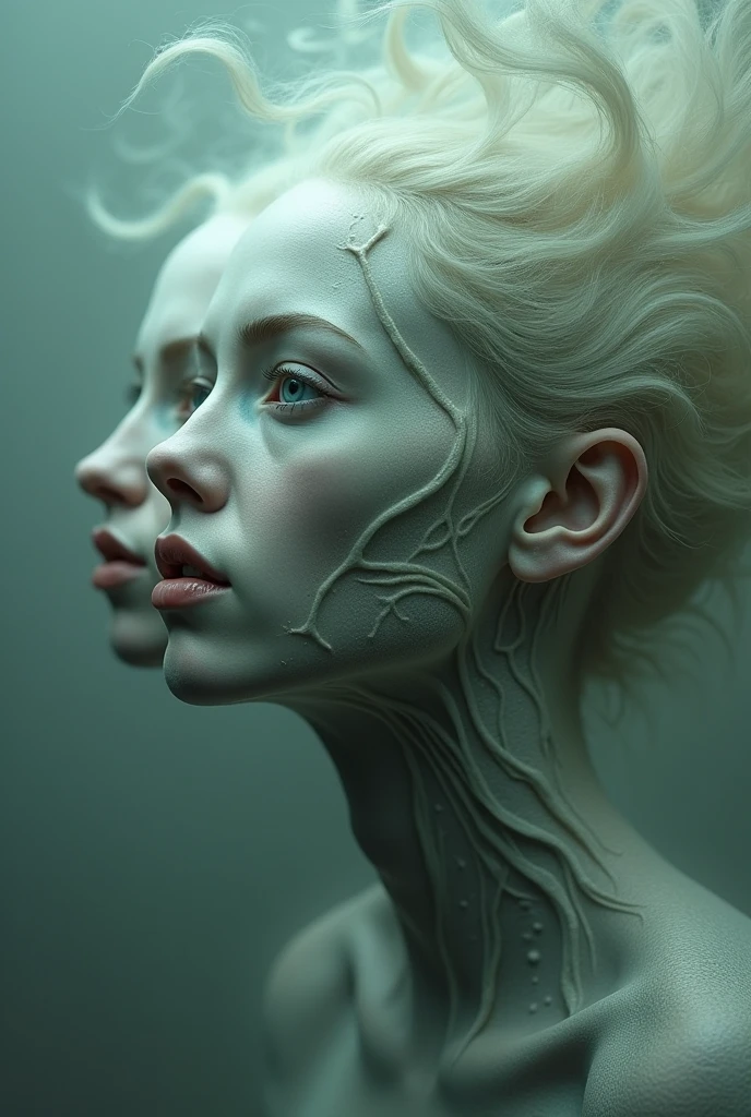 Best quality,masterpiece,complex parts,1 girl,One,For the audience,(whole body:1.4),(light and ),Background,bright,lips,stranger android, Background,stranger,transparent skull,(Organic helmets),Beautiful futuristic woman，with a futuristic head,Deep white and light aquamarine style.,translucent skin,Indeterminate anatomy,Strange arrangement of parts,stranger worlds,intricate carving,techno punk,spine,Exoskeleton,colored leather,upper body,Keep your mouth shut,,depth of field,Ultra high resolution,matte photos,brave, but elegant,Intricate decoration,permission 8k,