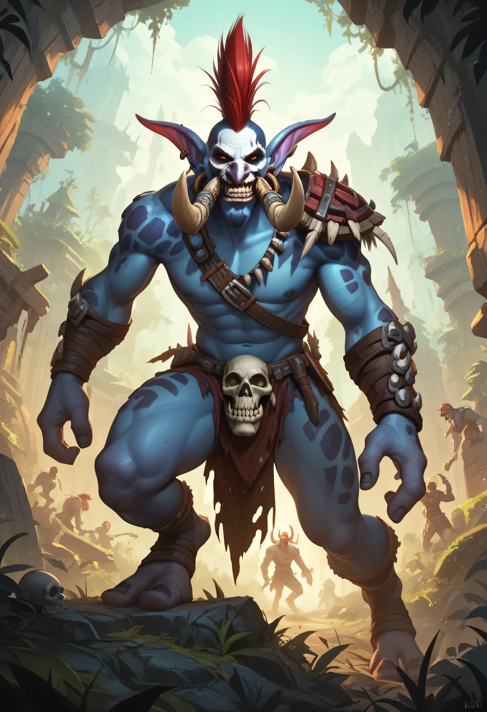 A blacksmith goblin, making his weapon primordial, details, extremely detailed, be magical, be fanciful.