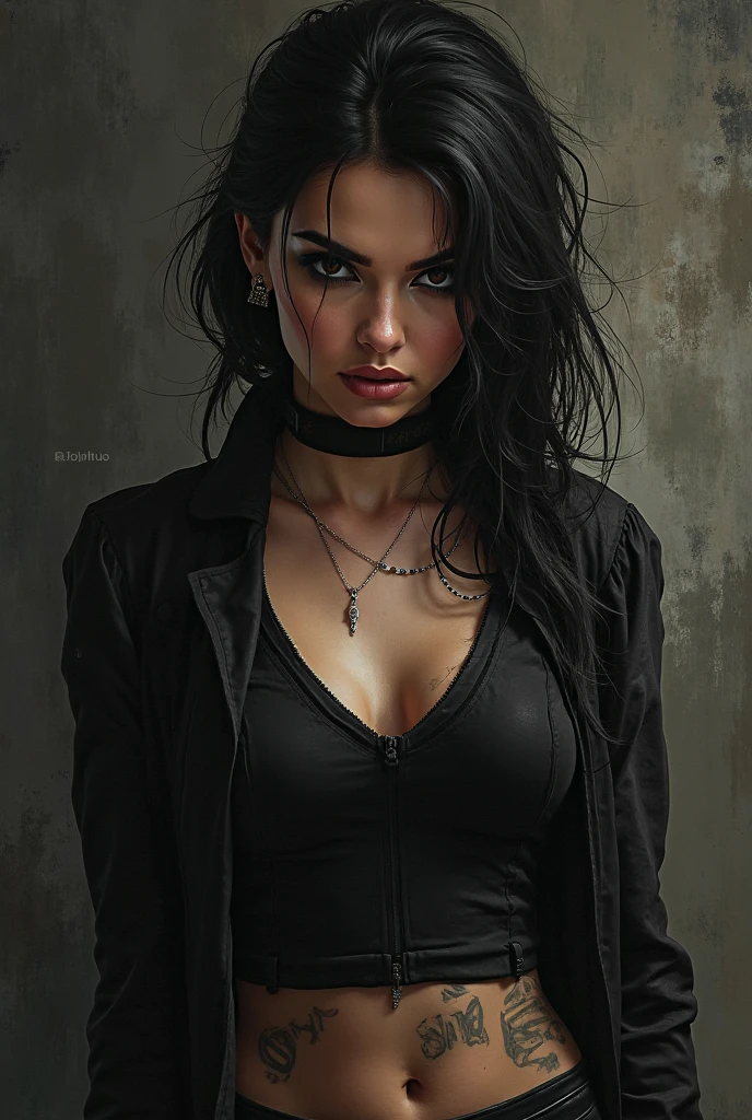 mujer joven, uno, un vampiro, Sangre, colmillos, sin ropa interior, sexy, cabello rojo, Detallado,