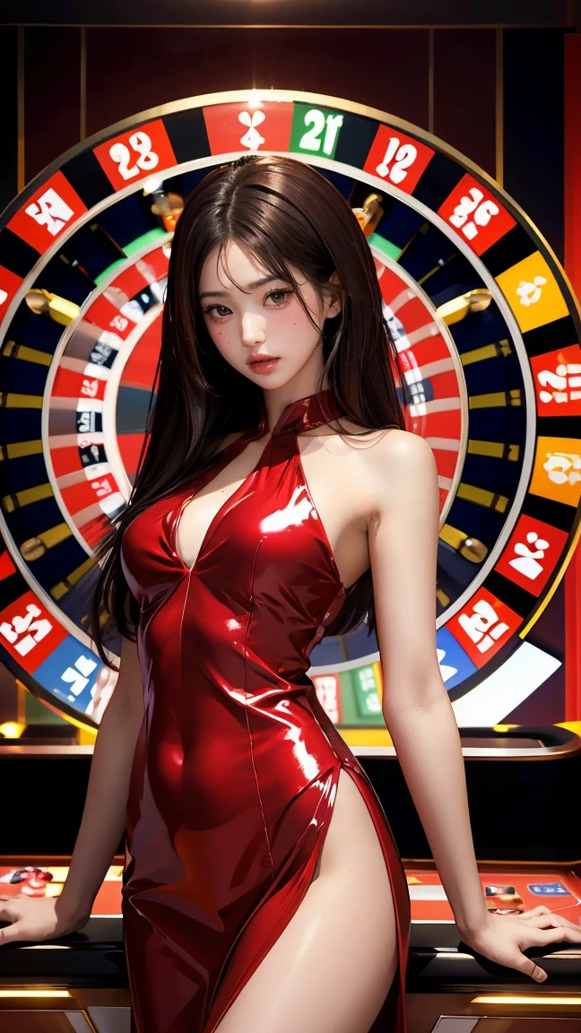 score_9、score_8_top、score_7_top、score_6_top、score_5_top、score_4_top、Bunny Girl、At the Casino、Lying on the roulette table、(Lift and spread your thighs wide:1.7)、Full Body、From directly above the front、Ideal proportions、Large breasts、Tight waist、Big Butt、Beautifully detailed eyes、Beautifully detailed face、Captivating look、