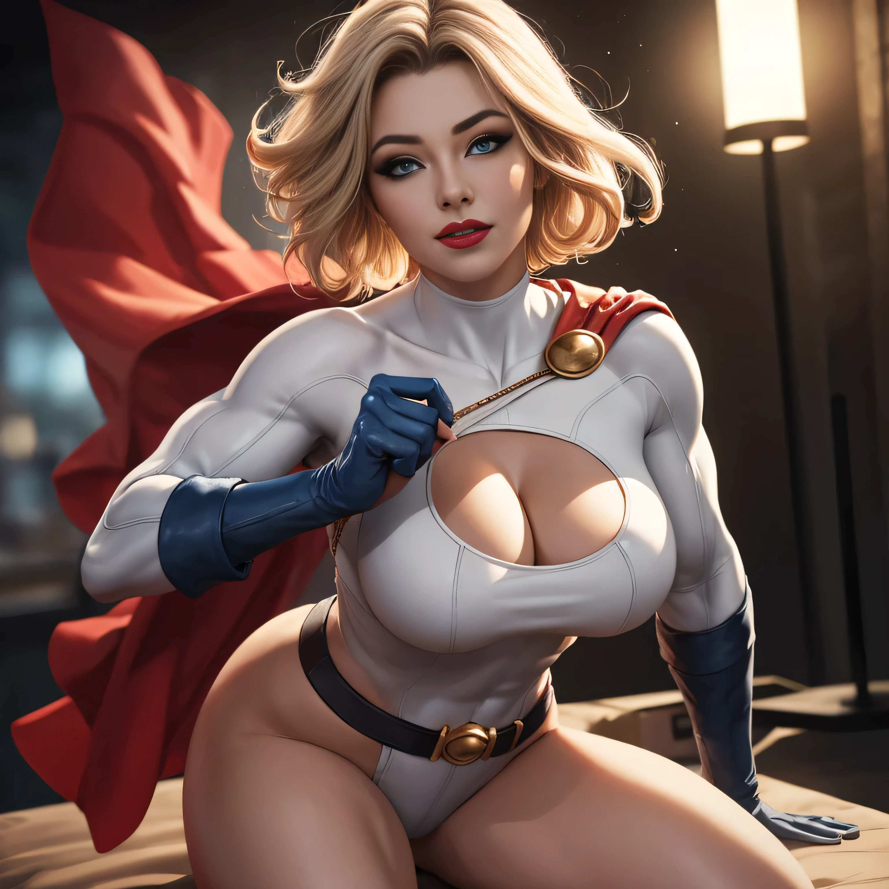 (((Chica poderosa))), de DC Comics,((winona ryder)) con leotardo blanco y abrigo rojo, sexy,
tetas grandes, muslos grandes y torneados, lleva su ropa ajustadan el fondo se puede ver un dogo
,8k, hiperrealista, todo parece un renderizado de motor irreal ((Vista de cuerpo completo))cuerpo perfecto, pose caliente, Chica J-pop, Como estilo de renderizado de motor irreal, esthetic,
Sorprendentemente hermoso momento sincero, full body vintage aesthetic,
cuerpo completo,35mm film feel, 16k, lumen –ar 9:16 –v 5.1 –q 2 –c 6 –style raw
Big, muslos torneados usa su ropa ajustada