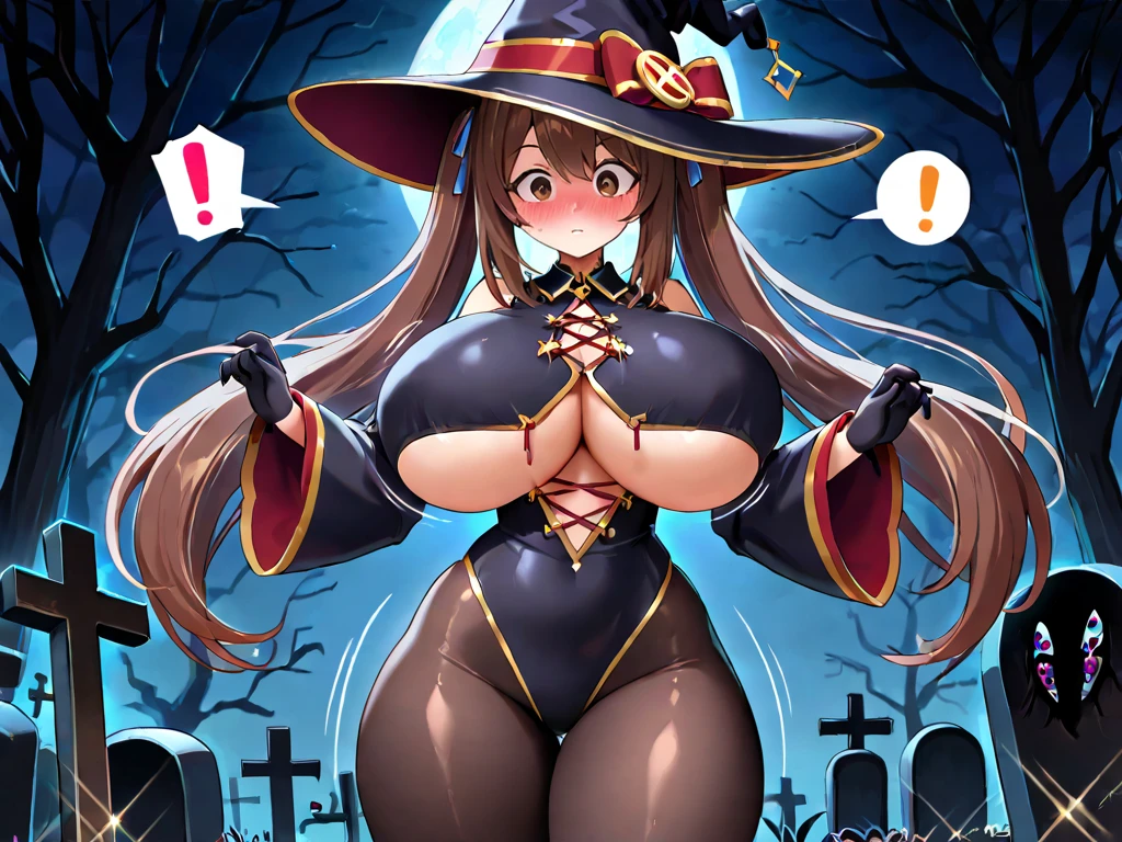 (halloween:1.5), (incredibly absurdres), jack-o'-lantern, pumpkin, grass, full moon, night sky,night,
BREAK
(witch hat, witch :1.3), huge breasts, nipples, open mouth, happy, blush cheeks, no bra, stomach, short sleeves ,
BREAK
hetero, (hetero couple),(sex:1.5),(vaginal),spread legs,lying,on back,penis,cum in pussy, (focus on girl), nsfw,