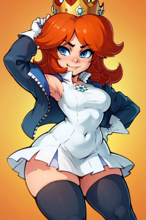 masterpiece, best quality, BREAK,
<lora:CarrotOP:1.0> , carrotop, blonde hair, animal ears, rabbit ears, rabbit girl, 1girl, furry, furry female, short hair, solo, tail, rabbit tail, smile, animal nose, red eyes, body fur, brown eyes, BREAK,
<lora:obuniform:0.8> , obuniform, sleeveless, bare shoulders, elbow gloves, blue gloves, fingerless gloves, blue skirt, white jacket, blue footwear, boots, , card, holding, holding card