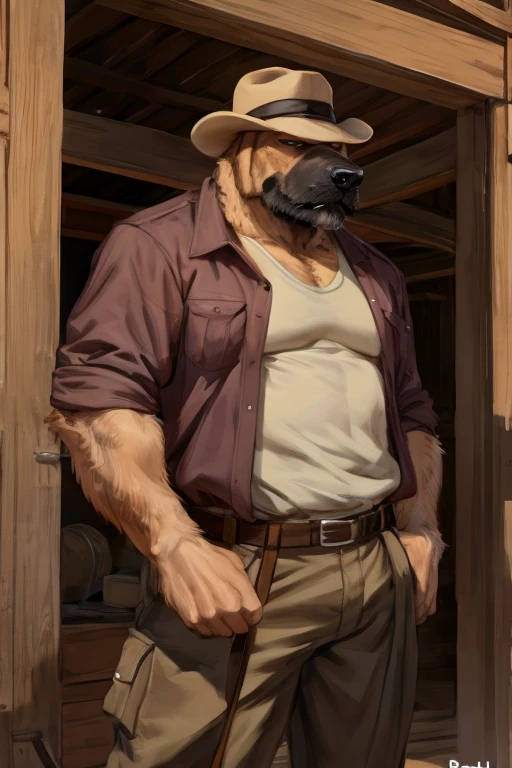 uploaded on e621, (by tojo the thief, by narse, by wfa, by RrowdyBeast, by Kenket), HDR, masterpiece, tall strong muscular ((green eyed anthro dobermann-wolf hybrid male with short black hair dressed in white t-short and black jeans)) standing in the doorway, human female viewer's perspetive, pov, human female viewer's hand holding the door, (toothy grin), ((bedroom_eyes,)) view from indoors to outdoors, town background, at day, (may_I_come_in?), (looking at the viewer):0.67, intricate details, hyperdetailed, 8k uhd, one_frame_image