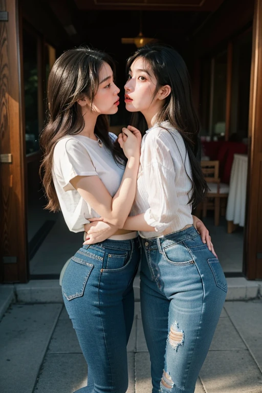 girls with friendships, 2girls,duo,RAW photogr,Friends, Hugging, sincerity, Playing, cheerfulness, Girls