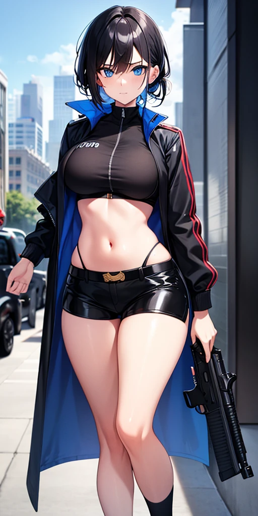 woman,20-year-old,,city,night,(((pink tight miniskirt))),,open mouth smile((leather thigh high boots))(See-through),(()),((black hair)),blush、surprised face,((())),((turn around and look back))(wet with sweat)Reflecting the buttocks