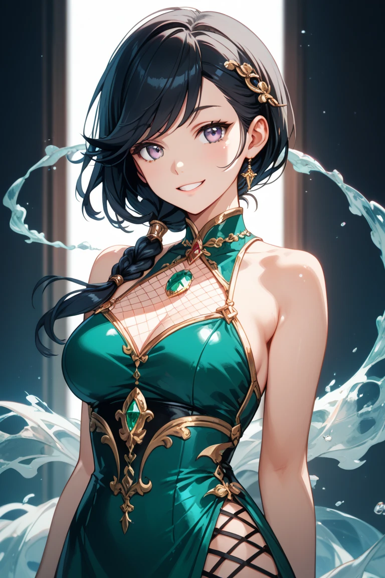 a close up of a woman with a crown on her head, trending on cgstation, Guviz-style artwork, a beautiful fantasy empress, inspired by Li Mei-shu, Inspired by Lan Ying, Guviz, 8K Artgerm bokeh, intricate ornate anime cgi style, heise jinyao, inspired by Ju Lian