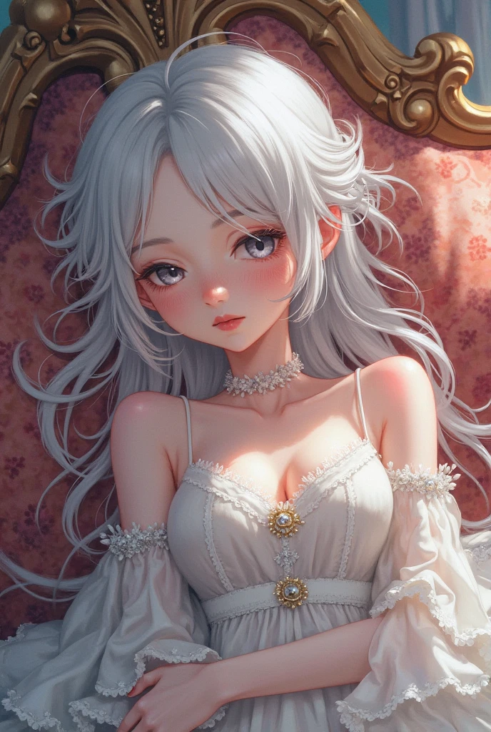 (best quality,4k,8k,highres,masterpiece:1.2),ultra-detailed,(realistic,photorealistic,photo-realistic:1.37),HDR,UHD,studio lighting,ultra-fine painting,sharp focus,physically-based rendering,extreme detail description,professional,vivid colors,bokeh,girl,solo,bar,white hair,long hair,beautiful detailed eyes,beautiful detailed lips,extremely detailed eyes and face,long eyelashes,wearing tight short skirt,sexy dress,beautiful smile,from behind,scrawny,portrait,soft pastel colors,sensual lighting