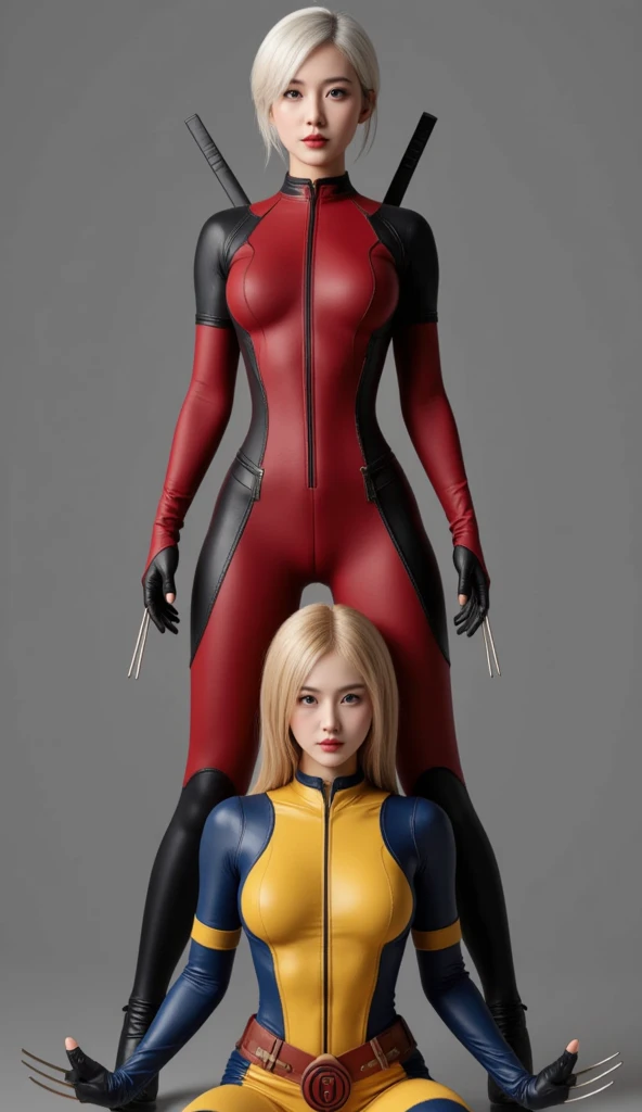 Masterpiece, sexy body suit tight dress beautiful women, giant breasts, thick ass, tall legs, exotic, wide waist, red lips, blond hair, retro style, American women, short dress.
