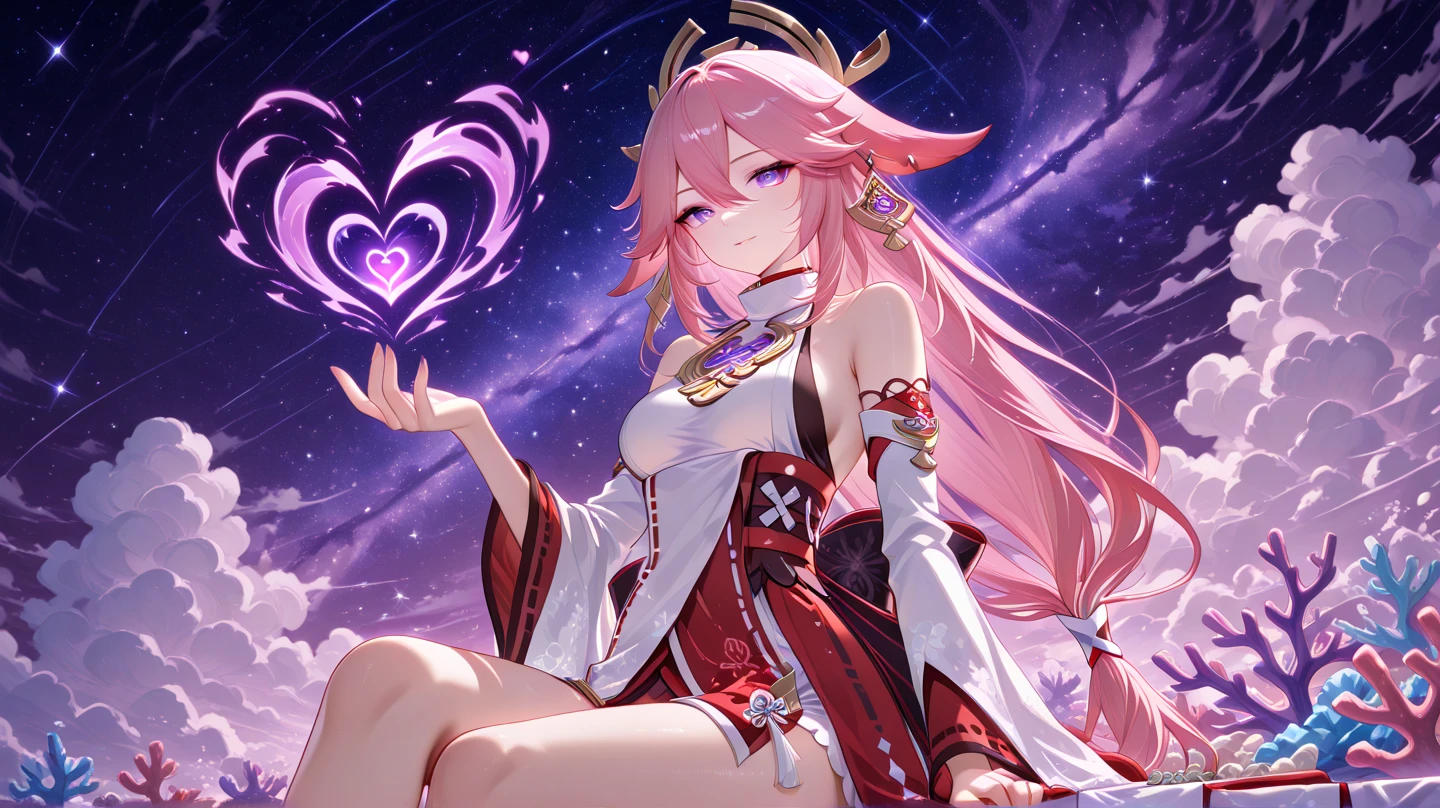 (Best Quality, Masterpiece:1.4) , (Absurdres:1.2), intricate, solo, 1girl,smile,  <lora:Elysia 5in1:1>, elysia \(herrscher of human:ego\) \(honkai impact\), slit pupils, elf, bangs, pink_hair, pink_eyes, long_hair, white gloves, white boots, night, night_sky, (floating:1.8), moon,  cherry_blossoms, trees, lake, looking_at_viewer, tears, full_body, dark lighting, cinematic lighting, cinematic pose, stars