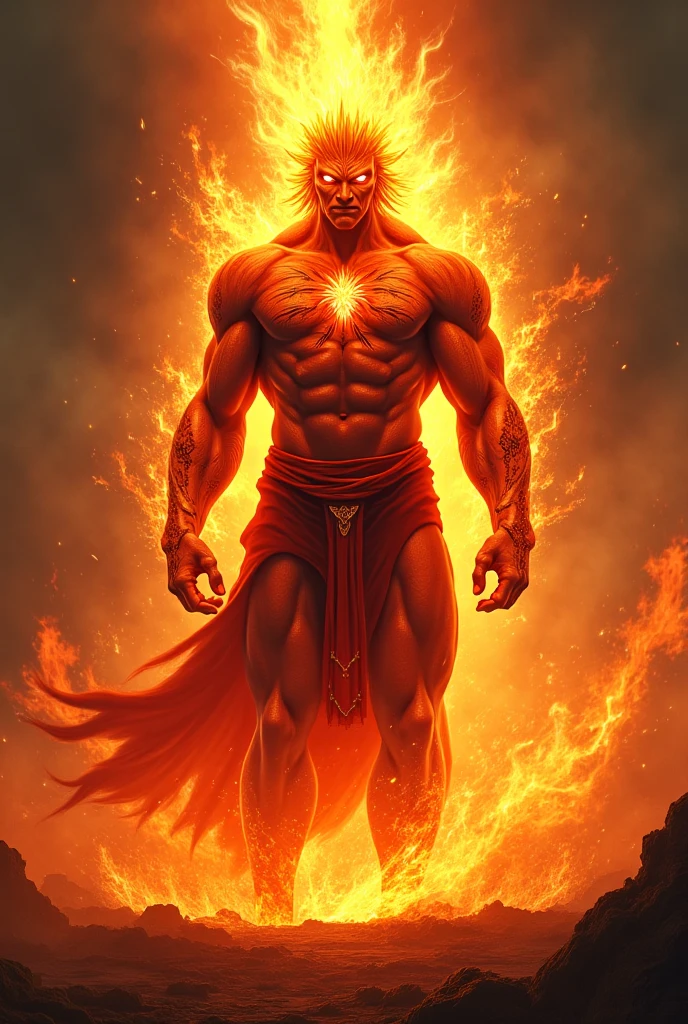 Elemental hero Neos on fire