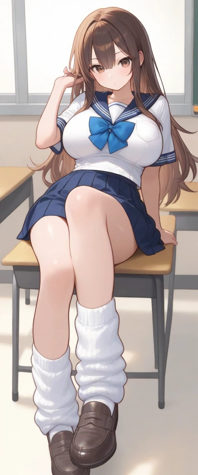 high school girl、whole body、smile、Are standing、1girl