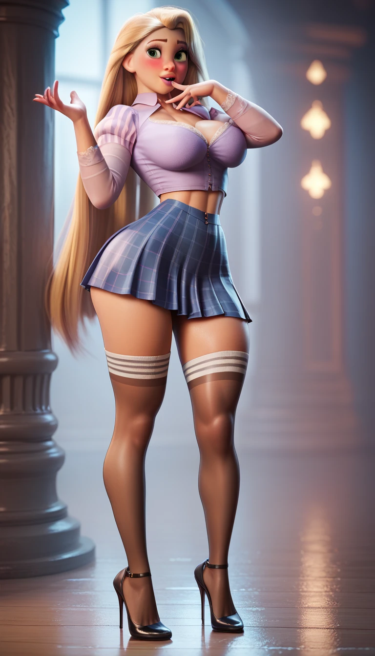 retrato (solamente (Britney Spears) Llevar ajustado a la piel (camisa blanca sin mangas) y (minifalda) (Calcetines negros) (Stilettos)1.2) (Hooters), De pie en la arena abierta, (pechos gigantes), (enorme), (Wide Ankle Boots) (Front view), (disparo ultra gran angular :1.2) (fotorrealista :1.3) ((Disparo ultra detallado)), (Iris Incredibly detailed eyes), (Cara extremadamente detallada), cinematography lighting, Color, Chica impresionante, The best quality, ultrahigh resolution, (fotorrealista :1.4), Collar de un esclavo. encadenado, En cuclillas