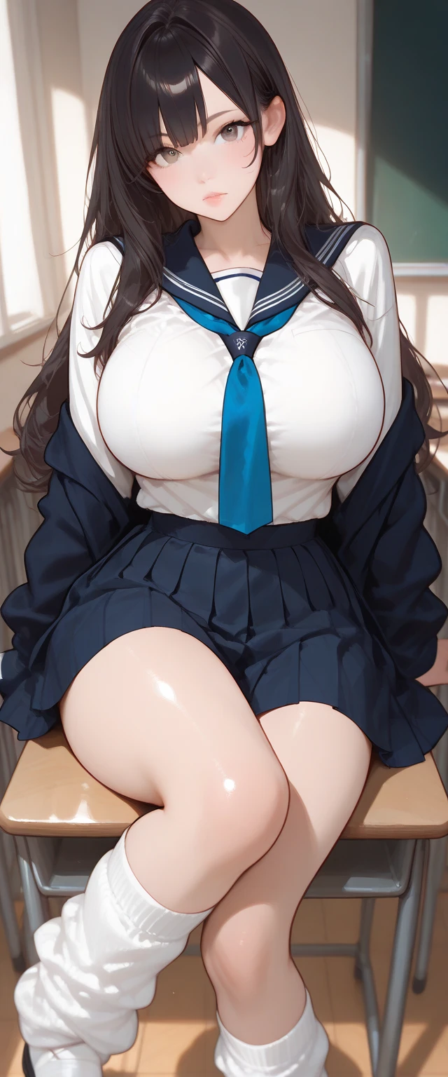 (masterpiece)、(Best image quality)、(Very detailed)、(Very detailed)、4K、(8K)、Best image quality、(beautiful), 1 Girl,Huge breasts、Thick thighs,smile、Noise Reduction、Emphasis on the crotch、Breast Augmentation,(White Pantyhose:1.2),The chest is exposed,(nsfw :1.3) ,(pubic hair:1.3),Sweating,skirt,(Nurse uniform:1.2),Tan Skin,(Point your feet to the viewer:1.1)