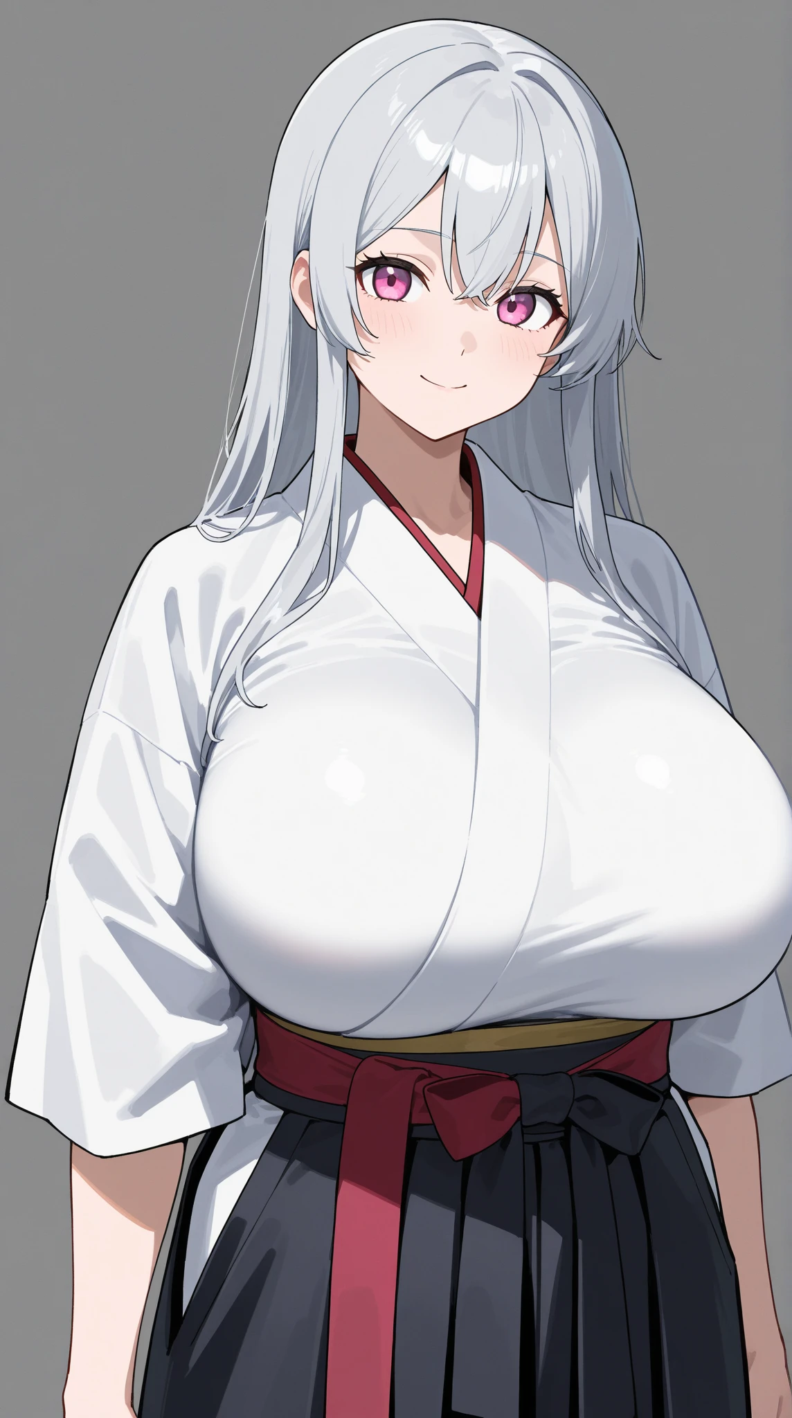 (Perfect body),Best Quality,16 K、(((Lori)))、blush、(V-shaped eyebrows)、Tsuriformes、:D、embarrassed from、(((Longhaire)))、(((((hair messy)))))、(Yellow eyes),((Gray hair)),(Sweat)、Black knee socks、((Kimono))、(((sleeve less)))、(a miniskirt)、((whitepanty))、((Pink scarf))、((Big ass))、(((Huge breasts)))、(((thick thighs)))、(Hands behind the head)、Armpits、Electronic space、