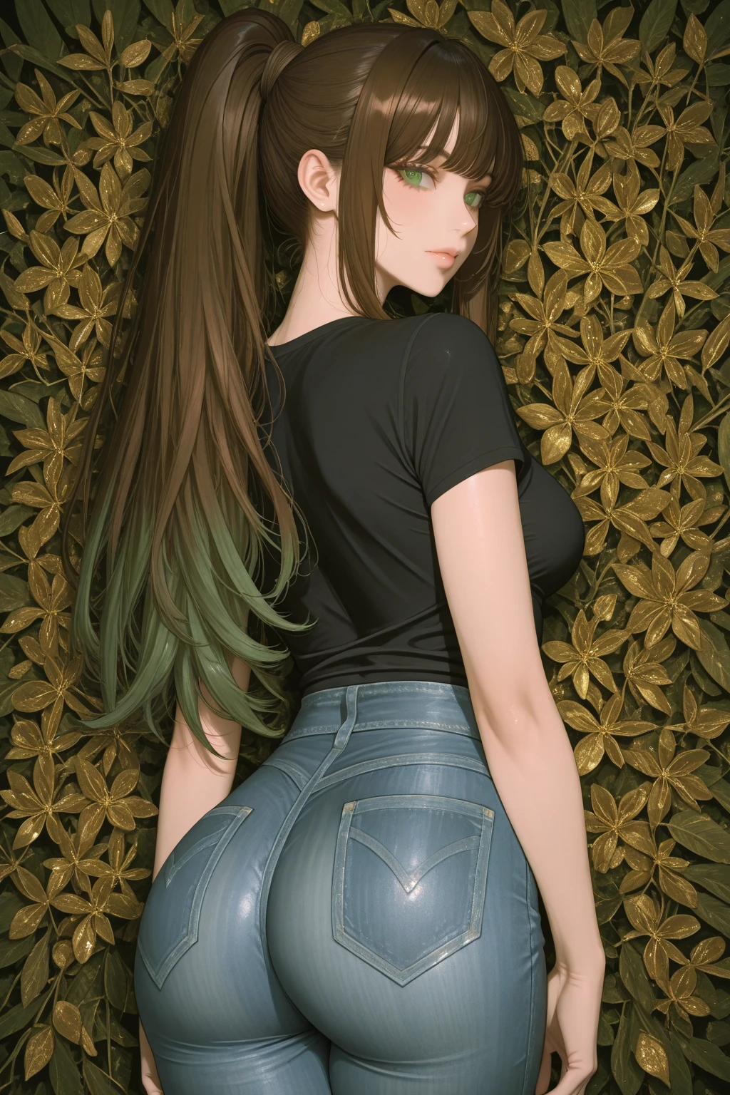 (masterpiece, best quality, hires, high resolution:1.2, 4k, 8k , high quality), extremely detailed, realistic, intricate details, highres, 1girl, solo, red long hair, blue eyes, blush, freckles, (large breasts, thick thighs, wide hips), arched back,(cinematic lighting, sunlight, perfect lighting, backlighting), eye-level shot, extreme close-up-shot, naughty look, looking at viewer, <lora:Hilda_Pokemon_Ecsta:0.5> hilda_pok_ecsta, brown hair, hilda (pokemon), baseball cap, blue eyes, high ponytail, black jacket, white shirt, mini jean short