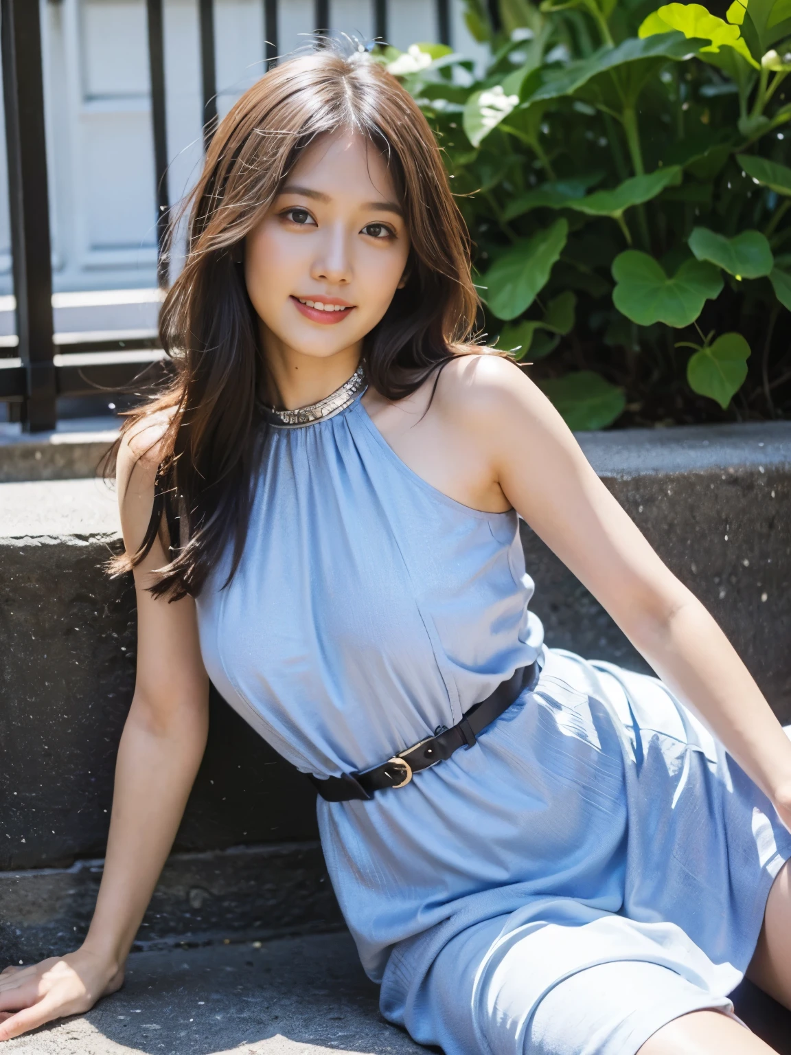 Dark brown hair、Light brown eyes、Japanese actress、 Lady、I am about 40 years old...........、(Intricate details:1.2)、 (Ultra-high resolution:1.2)、Ultra-high resolution、(Finely tuned)、(Detailed facial features)、Hmph、8K resolution、D cup size breasts、Long Hair、white TulleTop、FrillsTop、Tulle Frills Top、Denim pants、Basking in the sunshine、summer、hot、Trending Fashion、2024、Open your chin a little、Open your mouth a little、Take your own photo with Paris' fashionable street as the backdrop、Windblown Hair、