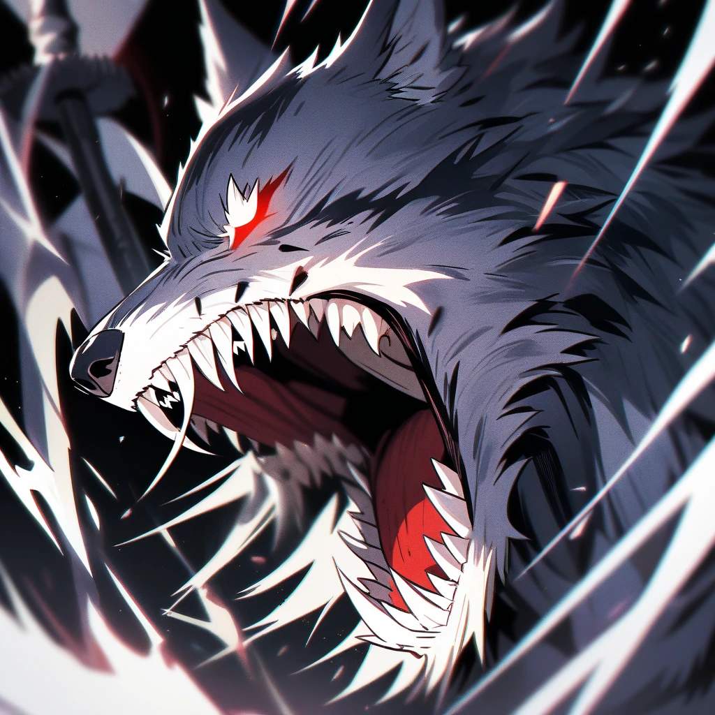Evil Little red rding hood kild wolf horror nightmear