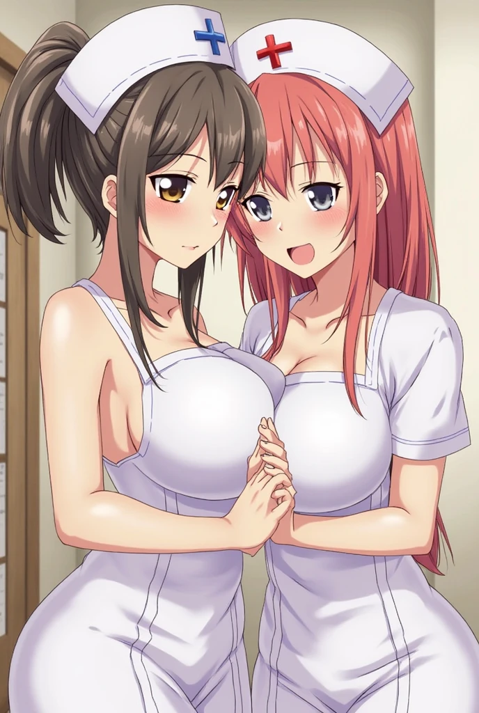 Anime girls sweating