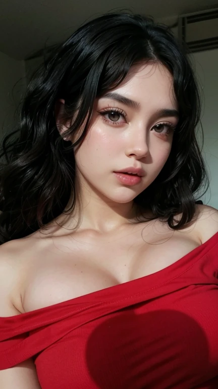 (((plano completo))) obra maestra, hermoso rostro, Beautiful 20-year-old woman, tetas enormes, pechos gigantes, cabello rojo y ojos amarillos, trasero bien formado, vientre plano