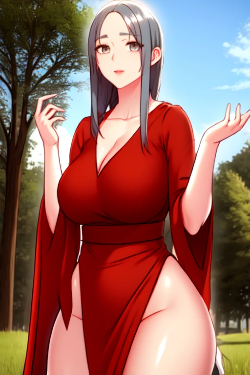 ((best quality)),((highly detailed)),masterpiece,absurdres,detailed face,beautiful face,(detailed eyes, deep eyes),1girl,((dynamic pose)), jabami yumeko, black hair, long hair, solo, red eyes, bow, large breasts, cowboy shot, chinese town, outdoors, seductive smile, looking at viewer, wearing red chinese dress, put your hands behind your head, armpits, armpits visible, sweaty armpits, 
