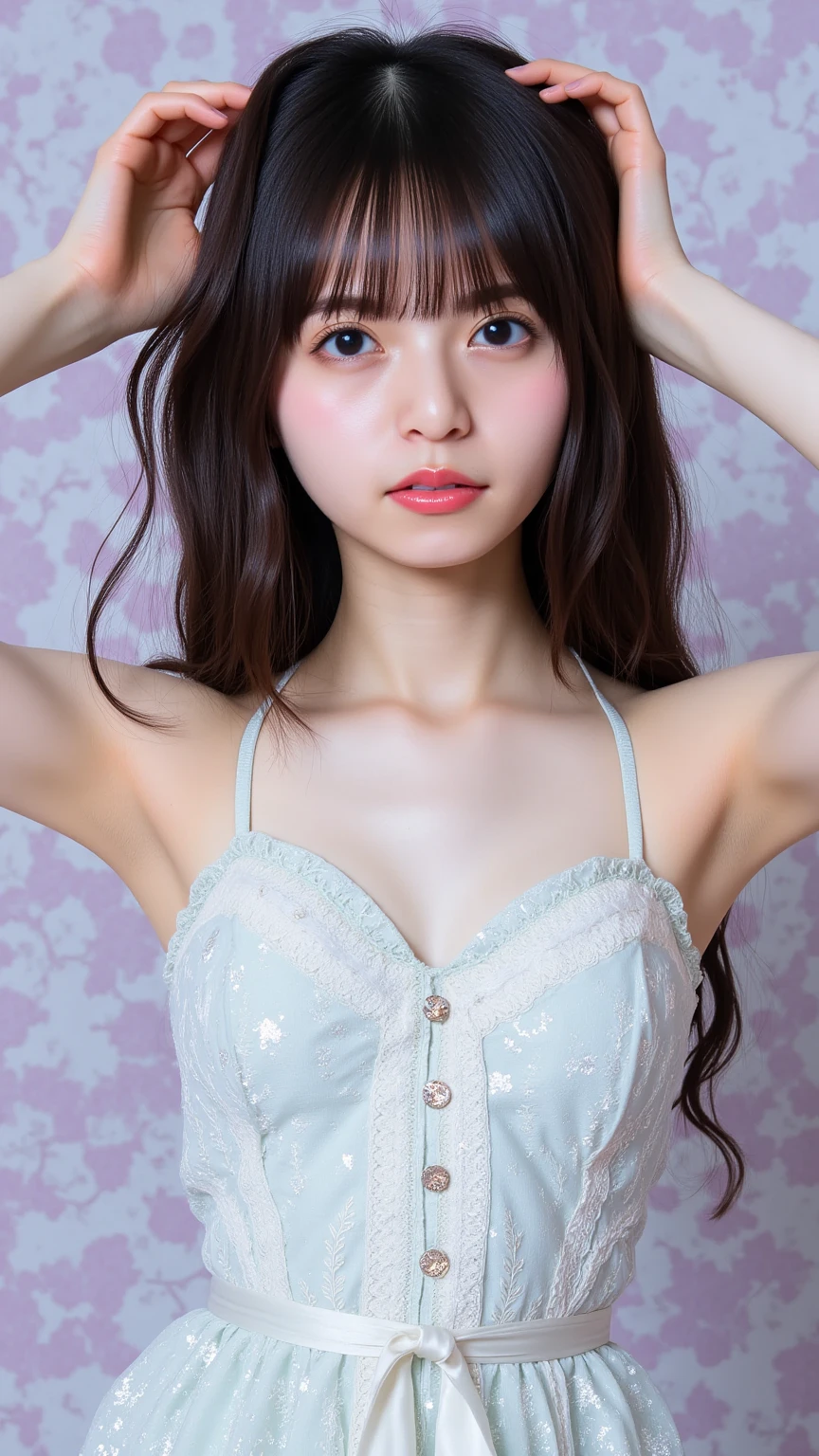 (Sillamäe:1.5), close up, masterpiece, best quality, raw photo, photorealistic, face, incredibly absurdres, hyper realistic photo of a beautiful girl (Thai Mix), seductive smile, cute, long hair, depth of field, highres, ultra-detailed, finely detail, extremely detailed, extremely detailed eyes and face, sharp pupils, realistic pupils, sharp focus, cinematic lighting,  crystal Fairy Armor,
