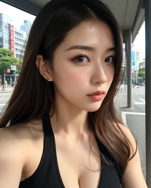 Dark brown hair、Light brown eyes、Japanese actress、 Lady、I am about 40 years old..、(私ntricate details:1.2)、(Which is the top??????:1.4)、 (Ultra-high resolution:1.2)、Ultra-high resolution、(Finely tuned)、(Detailed facial features)、8K resolution、D cup size breasts、Long Hair、masterpiece,Highest quality、All-in-one、Tube top、Walking along the seaside、Beautiful feet、landscape、flip flops 、