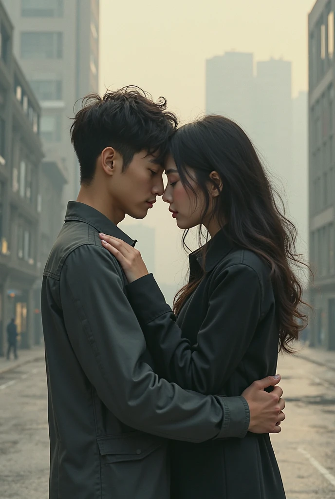 (1 man and 1 woman), a cinematic scene of a first kiss, outside,
(best quality), (masterpiece),
<lora:CineStyle5:0.2>