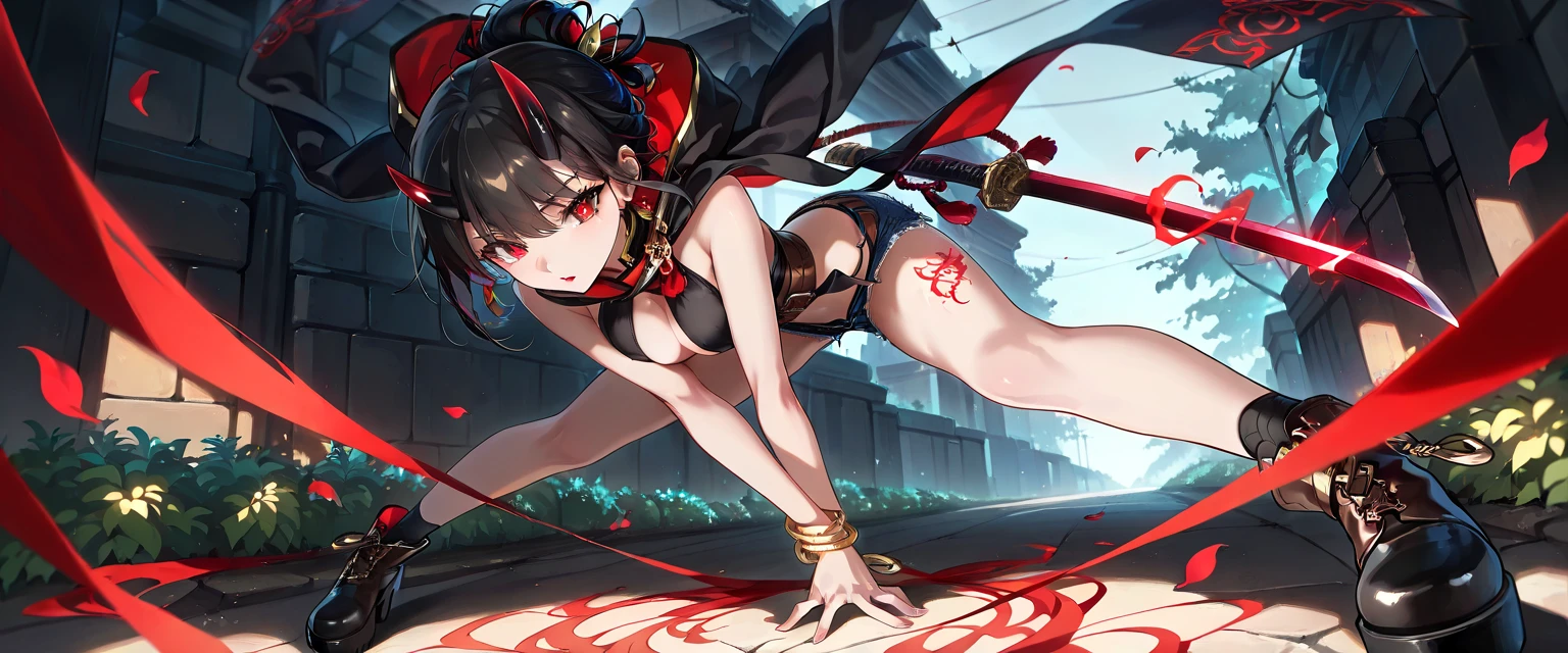 An illustration,masterpiece,girl,Bob Hair,Brown Hair,beautifuleye,Cleavage,Small breasts,(Sexy face),Cabaret Club,(VIP Room),hostess,Red backless dress,(Show me your back),(look back),Bare shoulders,((whole body:1.3)),((Black high heels:1.1)),茶色のeye,(small sparkly earrings),Close your mouth,{Depth of written border},(Particles of light:1.1).Photorealisticです、It is high resolution.、Gentle Light、1 Female、soloで、Hip Up、Glowing Skin、(A detailed face)、Hair with white waves、見る者を誘うeye、恋人eye線、inviting expression、Sexy smile、Perfection & Style、Perfect balance、Detailed skin、Naughty conflicts、I can see your chest、showing her：1.2、showing her：1.2、Horizontal feet、（At 32K、Live Shooting、Highest quality、workmanship：1.2)、(Spreading her legs wide、Spread your legs wide)、(Long twin tails)、Viewers are watching、前からeye線、Bullish、Erotic、Light blue bra、White skin、knees、(Beige pantyhose)、Absurd、Small Face、Bangs from center to center、The forehead is visible、(Embarrassed、skinny、)、workmanship、Highest quality、Ultra-high resolution、beautiful、beautiful、There is only one person、solo、Full Body、cute、Japanese women、Are standing、 （Photorealistic：1.37）、Photon interpretation、Realism、Young face、ブラウンeye、Black socks、(Red bow tie)、Radio City、Physical-based manners are cute、Maebo、Depth of written boundary、Body、Beautiful feet、Beautiful long legs、Slim legs、Tie your hair in one strand on your chest、(I can see the bangs)、lips、Blue_eye、Nose Soft、 (Shui Color)Shirt)、(Navy, blue and white checkered pleated skirt)