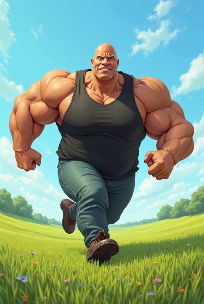 Lion, lion tail, muscular, jogging, fluffy, tall, huge, (((big pecs))), handsome, t-shirt, park, smile (((realistic, 8k, ultra details, masterpiece)))