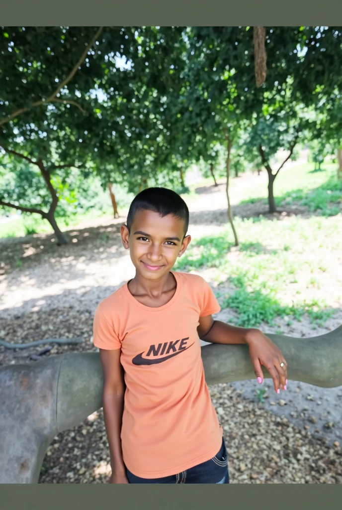 Cute beautiful 12 year old Yemeni boy wearing tight girls shorts and tight white transparent short t-shirt 