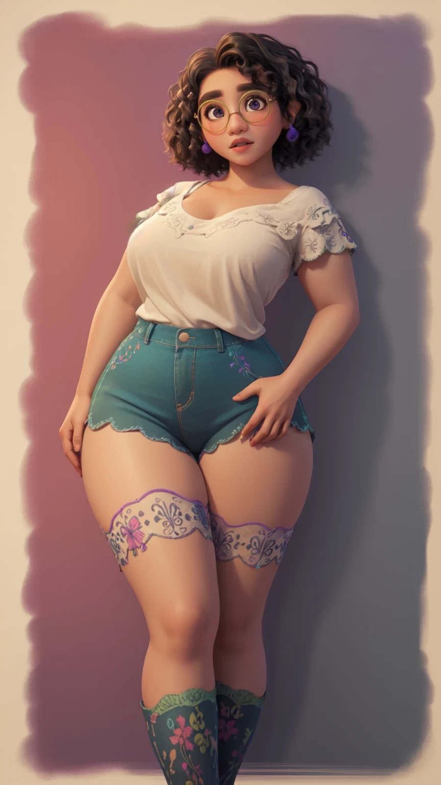 masterpiece, best quality, photorealistic, small smile, solo, (detailed eyes:0.9), Zelda, BotW, eating donut, cute beautiful face, cutie, young, very chubby, sexy, soft, curvy, plump, fat rolls, chubby belly, belly rolls, love handles, muffin top, lingerie, blonde, short hair, thunder thighs