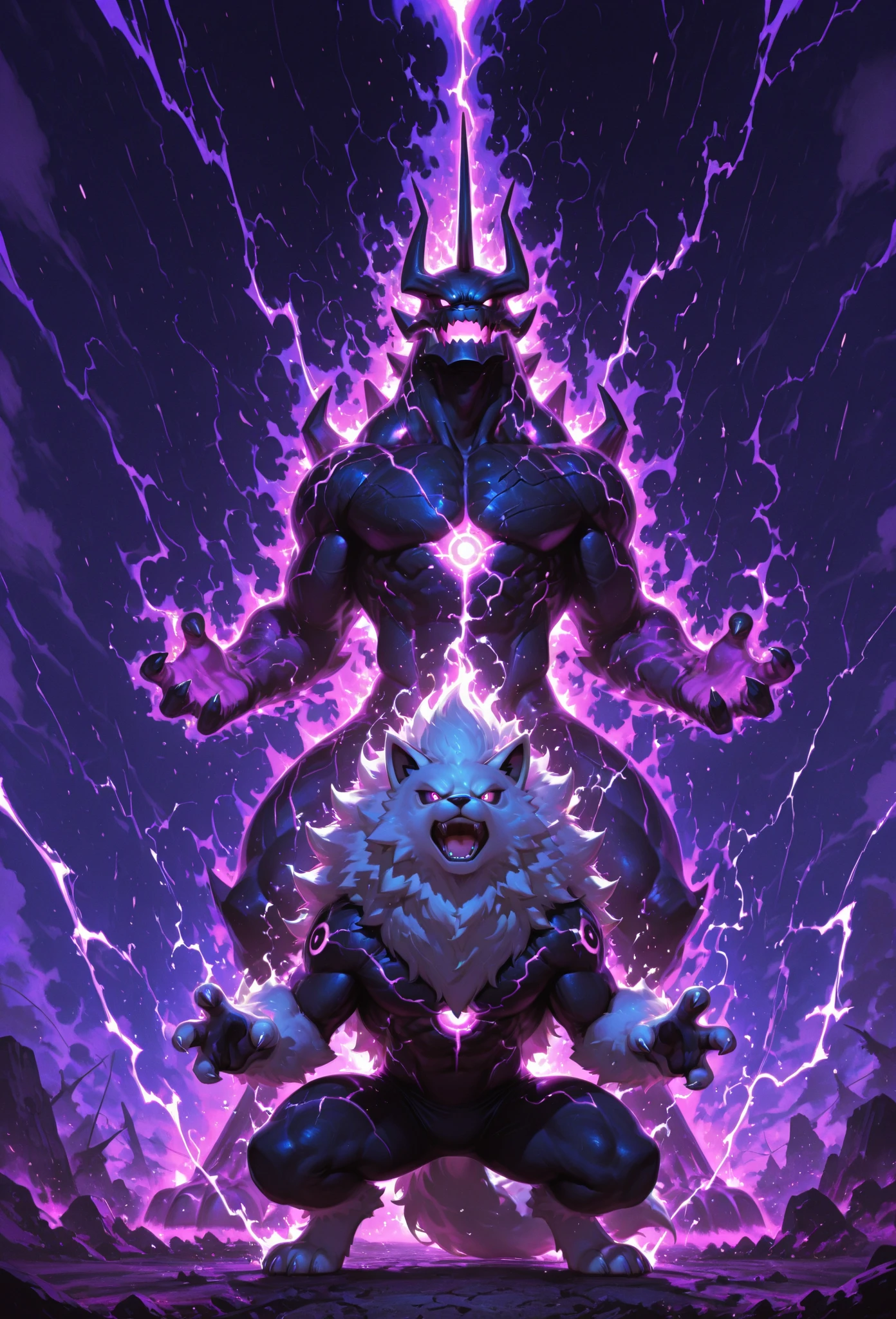 monster graphic,no human,fantasy,chimera,