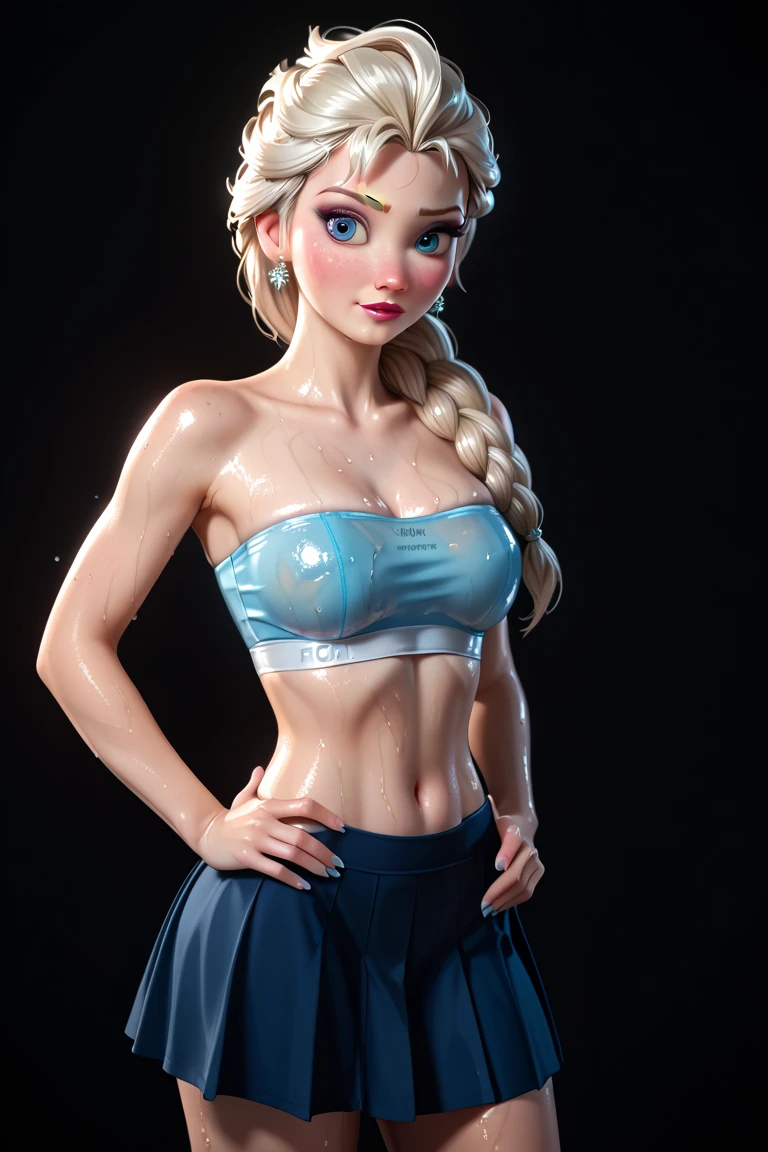 arafed woman in a blue bikini and a gold crown, 3 d render character art 8 k, ig model | artgerm, deviantart artstation cgscosiety, ashe, render of mirabel madrigal, alexandra fomina artstation, artgerm ; 3d unreal engine, goddess. extremely high detail, unreal engine render + a goddess