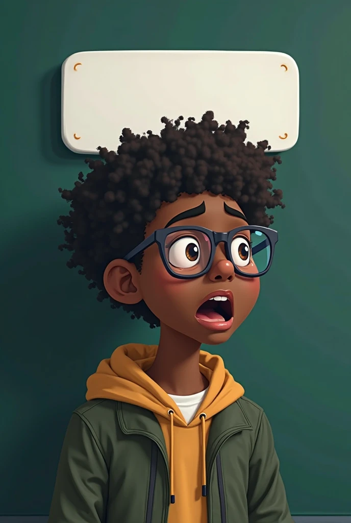 “A black teenager, slum dweller, with curly hair and a curious look, is surrounded by books, improvised technological tools and devices. He explores several areas of knowledge, from physics to music, in a small space full of creativity. Despite the difficulties around you, your mind is an expanding universe, connecting ideas and creating innovative solutions. He embodies the spirit of a true polymath, determined to transcend the limitations imposed by the environment in which he lives.”