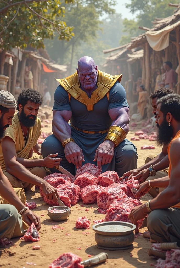 Thanos eat food with mahadev