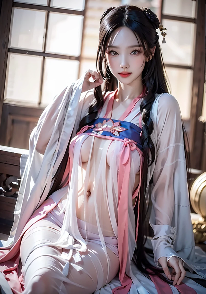 Master quality, highest quality, best picture quality hd 8k, exaggerated details, a godeess 8 year old dress moxin  with a shy expression, slightly squinted eyes, adjusting her hair, long eyelashes (long hair / very, very exaggerated big breasts _ tits / in hanfu chinese thin silk qipao very wet body, thin cloth embossed pattern, short skirt), posing sit in front of the camera, wet throught rain, very wet body, thin cloth embossed pattern), posing sit in front of the camera, wet throught rain, wet silk lace under wear throught skin,  thin cloth embossed pattern detaild lace