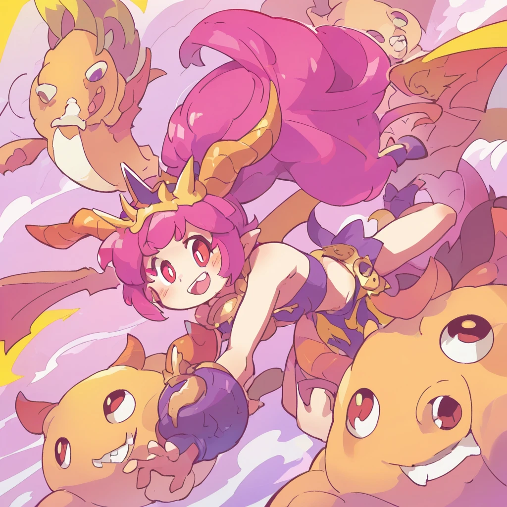 futanari, big clitoris, abnormal clit, penis-like clitoris, clitoromegalia, lolis, niña, nude, dick, shemale, cum, pink hair, hermaphrodite,