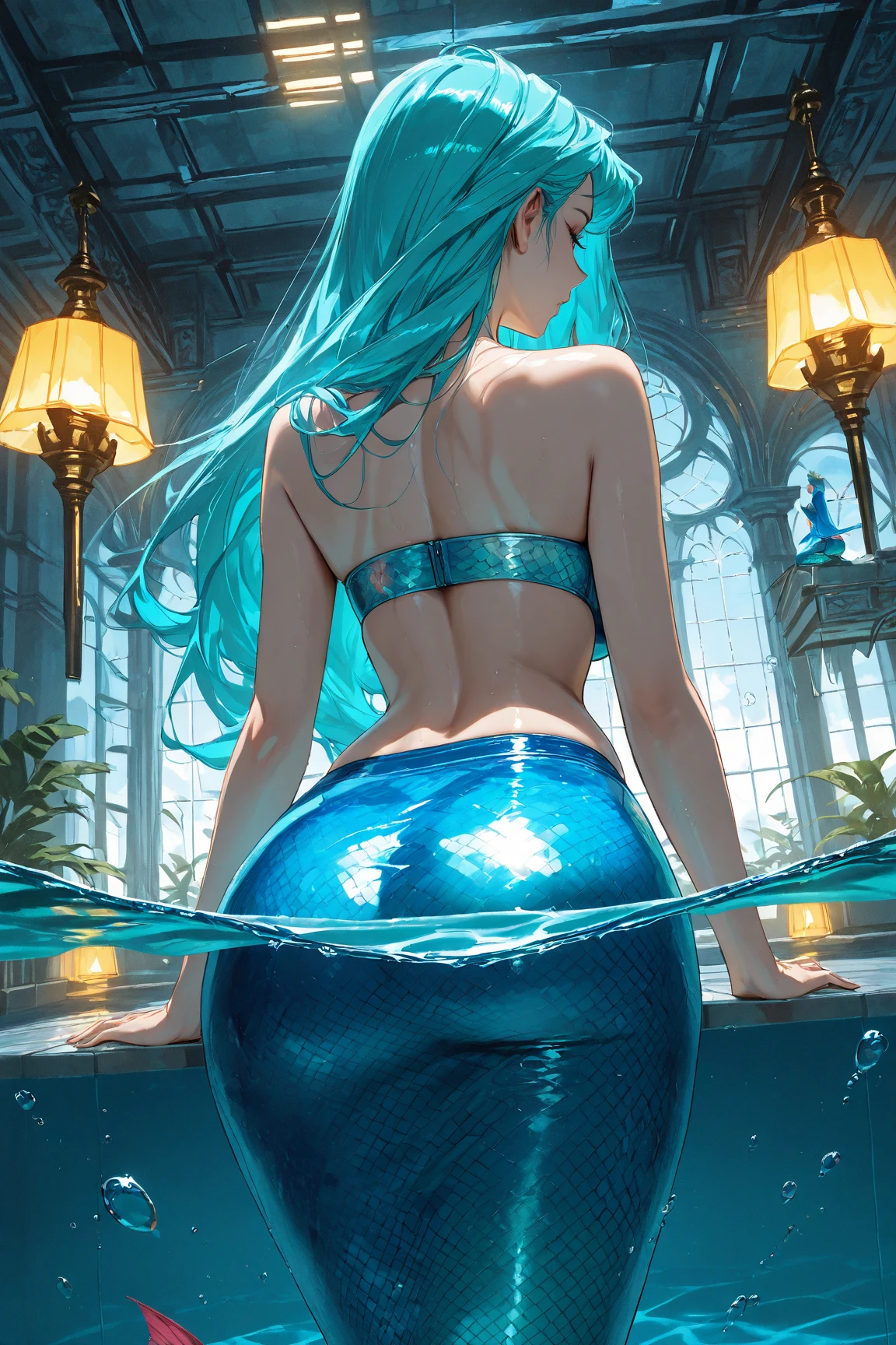 diamond heart, vibrant and captivating, sparkling in the blue ocean, beautiful and luminous (best quality, highres:1.2), ultra-detailed, realistic:1.37, with vivid colors, sharp focus, and exquisite lighting break from behind