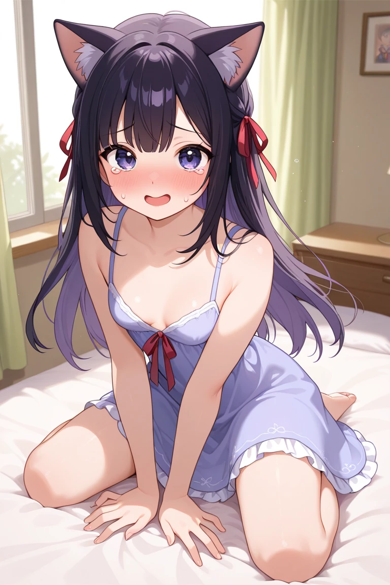 1 wife belldandy nubile juvenile junior idol bookworm girl wearing hairclip cute lovable adorable tiny youthful innocent perky zellweger face middle-school girl energetic, loose hair, shy smile, exposed supple budding breast, unique face, blacke hair, jav actress, naked, immature, childish, acting super shy, delicate, weak, loving romantic vibes, in love, small short height, preparing for mating, dwarf girl noble queen short slim legs, mischievous, soft babyfaced gentle happy looking face, carefree, unblemished skin, otaku student president, grin, braids hairstyle, naughty, teasing, awkward short girl, pitite lityle dainty diminutive, shougakusei shoujo, excited, hyperactive girl, skirt, small shoulders, slim arms, acting spoiled, sch0olgirl bangs, small breasts, 10 years old fashion trendy beautiful beautiful beautiful girl, gentle and attractive beautiful girl, 10 years old, delicate and sexy collarbone, Attractive oval face, double eyelids, smart peach blossom eyes, pink lips, small nose, bare shoulders, ultra high definition, super detail, fresh and impressive, smooth slim legs, ballerina body, bra top, buxom body, g-cup