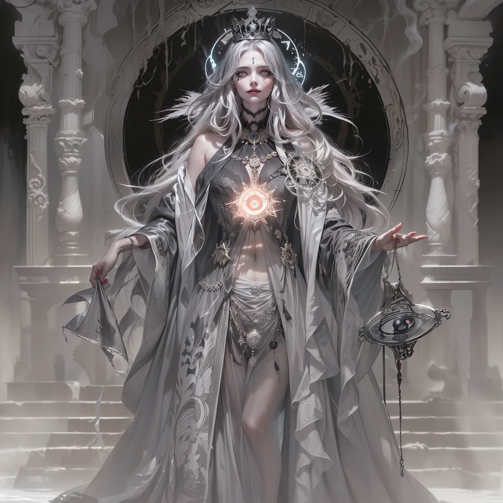 <lora:BoneMagic-22:0.8>, bonemagic , energy stream,
delicate , beautiful,noble , princess , mini crown, elegant , jewelry , full body, standing,