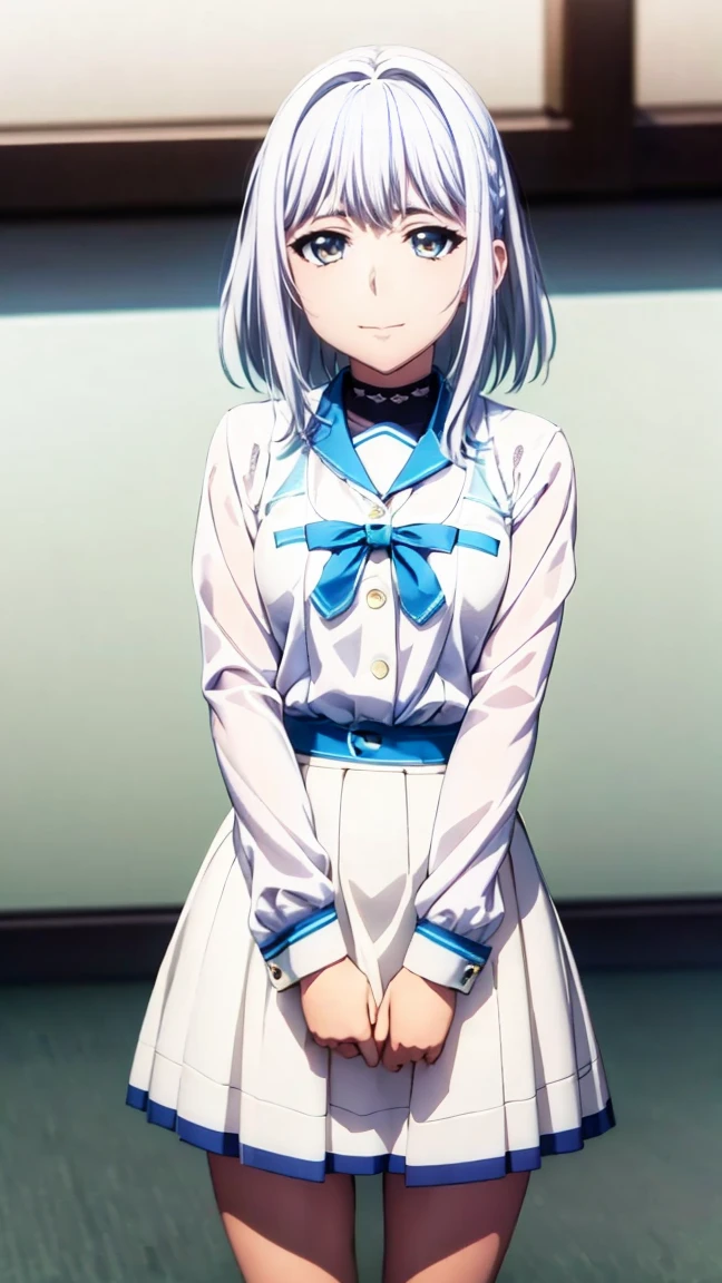 origami_tobiichi,1 girl, alone, uniform,white underwear