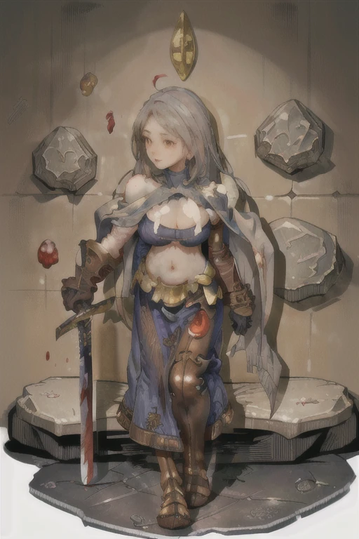 Princess tied up in a long sheer gown in the dark cave,solobound, grey sheer dress,whole body visible on the picture