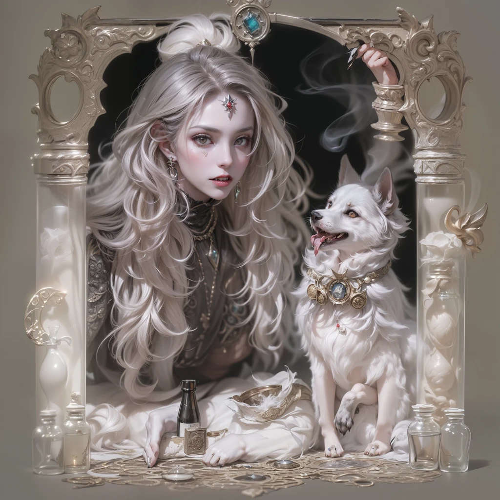An amazing lovely princess,Has supernatural beauty and charm,She hugged the cute white fox+cinema shot+dynamic compositions,incredibily detailed,Sharpen,the detail+Pose painting by Hajime Sorayama+ciri+Background with+夏天+perfectionism+Ultra-detailed hair+Ultra-detailed skin+Ultra-detailed eyes+Keep one's mouth shut+Haute couture clothing+Haute couture cosmetics+ Emil Melmoth, Giger, The art of Marcin Nargraba,Rebecca Millen+Haute couture makeup+Award-winning realism+The image shooting style is stunning,Full of hope and joy+closeup cleavage+The composition balances dynamics+The images were shot using Canon EOS 5D Mark IV and Fujifilm Superia X-TRA 400 film