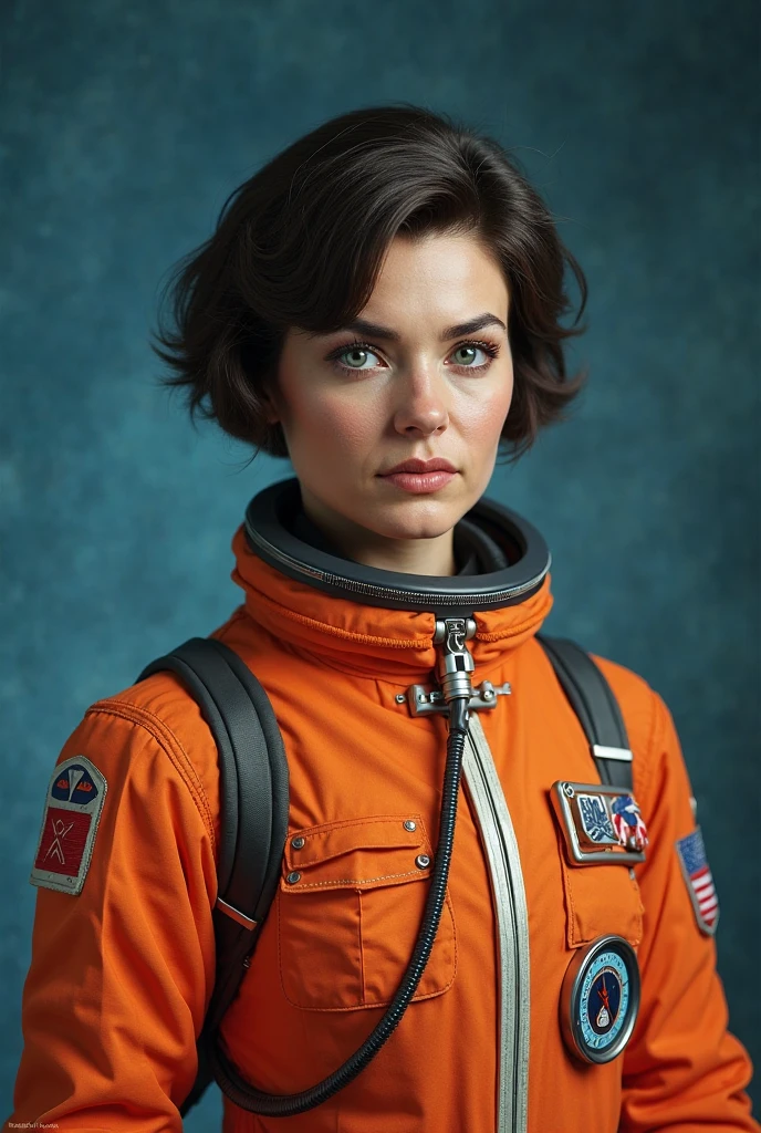 jencon-264 , , photo of a woman,  , white space suit, inside spaceship, attractive, looking at viewer, hyperdetailed, closeup
